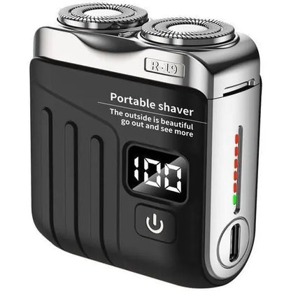 R-19 Luggage Electric Shaver, Mini Shavers for Men, Electric Portable Beard Shaver Razor, USB Rechargeable Comfort Water Proof Hair Cutting Machines for Home Travel