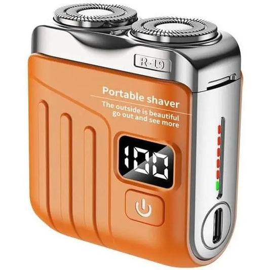 R-19 Luggage Electric Shaver, Mini Shavers for Men, Electric Portable Beard Shaver Razor, USB Rechargeable Comfort Water Proof Hair Cutting Machines for Home Travel