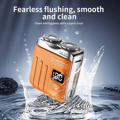 R-19 Luggage Electric Shaver, Mini Shavers for Men, Electric Portable Beard Shaver Razor, USB Rechargeable Comfort Water Proof Hair Cutting Machines for Home Travel